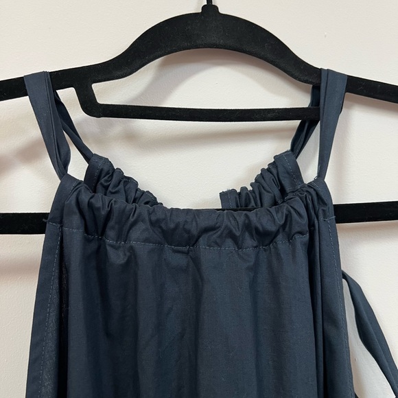 NWOT Paper Label, Navy blue, cotton, maxi length, halter dress by PaperLabel. - Picture 6 of 7